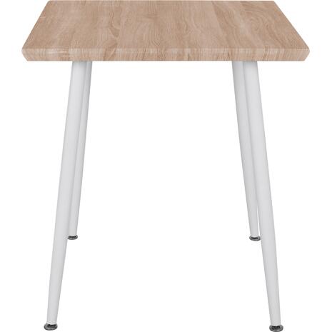 ΤΡΑΠΕΖΙ ΤΡΑΠΕΖΑΡΙΑΣ PALOMA HM8335.02, 70Χ70X76,5, SONOMA, ΛΕΥΚΑ ΠΟΔΙΑ