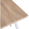 ΤΡΑΠΕΖΙ ΤΡΑΠΕΖΑΡΙΑΣ PALOMA HM8335.02, 70Χ70X76,5, SONOMA, ΛΕΥΚΑ ΠΟΔΙΑ