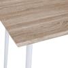 ΤΡΑΠΕΖΙ ΤΡΑΠΕΖΑΡΙΑΣ PALOMA HM8334.02, 120X70X76,5- SONOMA, ΛΕΥΚΑ ΠΟΔΙΑ