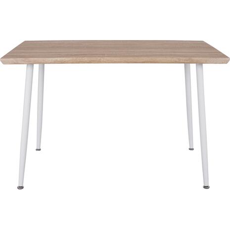 ΤΡΑΠΕΖΙ ΤΡΑΠΕΖΑΡΙΑΣ PALOMA HM8334.02, 120X70X76,5- SONOMA, ΛΕΥΚΑ ΠΟΔΙΑ