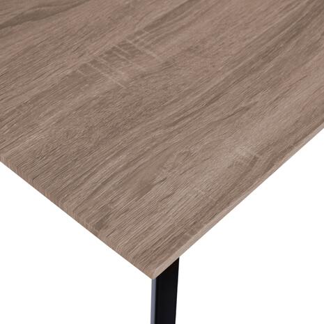ΤΡΑΠΕΖΙ ΤΡΑΠΕΖΑΡΙΑΣ OFIRA 140X80 SONAMA ΜΕ ΜΑΥΡΑ ΠΟΔΙΑ HM8374