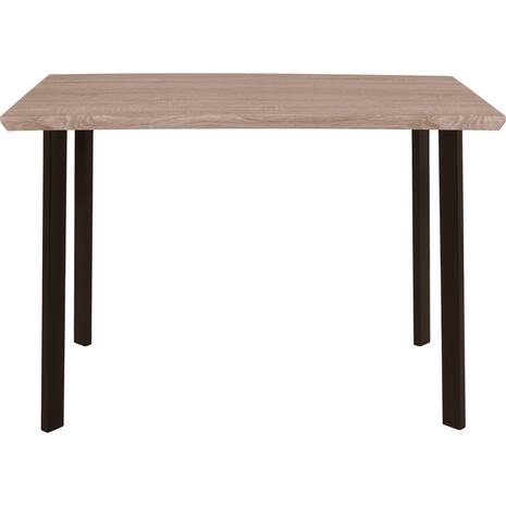 ΤΡΑΠΕΖΙ ΤΡΑΠΕΖΑΡΙΑΣ PALANI 110X70 SONAMA ΜΕ ΜΑΥΡΑ ΠΟΔΙΑ HM8333