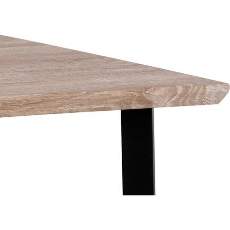 ΤΡΑΠΕΖΙ ΤΡΑΠΕΖΑΡΙΑΣ PALANI 110X70 SONAMA ΜΕ ΜΑΥΡΑ ΠΟΔΙΑ HM8333