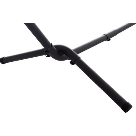 ΑΙΩΡΑ CRAVE HM6304.03 ΑΝΘΡΑΚΙ ΜΕΤΑΛ. ΣΚΕΛΕΤΟΣ--ΜΠΛΕ ΣΚΟΥΡΟ ΠΑΝΙ ΜΕ ΛΕΥΚΗ ΡΙΓΑ 265x93x105Υεκ