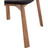 KΑΡΕΚΛΑ ΤΡΑΠΕΖΑΡΙΑΣ SEKAN HM18245.04 RUBBERWOOD-ΜΑΥΡΟ PU 60x54x72Υεκ (σετ 2 τεμαχίων)