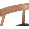 KΑΡΕΚΛΑ ΤΡΑΠΕΖΑΡΙΑΣ SEKAN HM18245.04 RUBBERWOOD-ΜΑΥΡΟ PU 60x54x72Υεκ (σετ 2 τεμαχίων)
