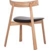 KΑΡΕΚΛΑ ΤΡΑΠΕΖΑΡΙΑΣ SEKAN HM18245.04 RUBBERWOOD-ΜΑΥΡΟ PU 60x54x72Υεκ (σετ 2 τεμαχίων)