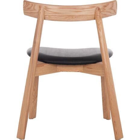 KΑΡΕΚΛΑ ΤΡΑΠΕΖΑΡΙΑΣ SEKAN HM18245.04 RUBBERWOOD-ΜΑΥΡΟ PU 60x54x72Υεκ (σετ 2 τεμαχίων)