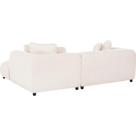 ΚΑΝΑΠΕΣ ΓΩΝΙΑ (ΔΕΞΙΑ) 3-ΘΕΣΙΟΣ GRACE HM3280.02R ΛΕΥΚΟ ΥΦΑΣΜΑ 252x160x70-90Υεκ