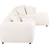 ΚΑΝΑΠΕΣ ΓΩΝΙΑ (ΔΕΞΙΑ) 3-ΘΕΣΙΟΣ GRACE HM3280.02R ΛΕΥΚΟ ΥΦΑΣΜΑ 252x160x70-90Υεκ