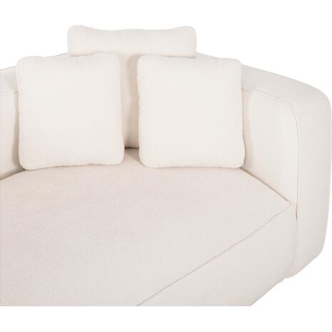 ΚΑΝΑΠΕΣ ΓΩΝΙΑ (ΑΡΙΣΤΕΡΗ) 3-ΘΕΣΙΟΣ GRACE HM3280.02L ΛΕΥΚΟ ΥΦΑΣΜΑ 252x160x70-90Υεκ