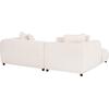 ΚΑΝΑΠΕΣ ΓΩΝΙΑ (ΑΡΙΣΤΕΡΗ) 3-ΘΕΣΙΟΣ GRACE HM3280.02L ΛΕΥΚΟ ΥΦΑΣΜΑ 252x160x70-90Υεκ