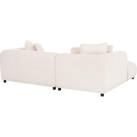 ΚΑΝΑΠΕΣ ΓΩΝΙΑ (ΑΡΙΣΤΕΡΗ) 3-ΘΕΣΙΟΣ GRACE HM3280.02L ΛΕΥΚΟ ΥΦΑΣΜΑ 252x160x70-90Υεκ