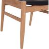 ΠΟΛΥΘΡΟΝΑ CERSEI HM9946.01 RUBBERWOOD ΣΕ LIGHT OAK & PU ΣΕ ΜΑΥΡΟ 57x53x72Υεκ (σετ 2 τεμαχίων)