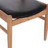 ΠΟΛΥΘΡΟΝΑ CERSEI HM9946.01 RUBBERWOOD ΣΕ LIGHT OAK & PU ΣΕ ΜΑΥΡΟ 57x53x72Υεκ (σετ 2 τεμαχίων)