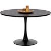 ΤΡΑΠΕΖΙ ΤΡΑΠΕΖΑΡΙΑΣ ROLLO HM9422.12 ΣΤΡΟΓΓΥΛΟ BLACK MARBLE Φ120x74Yεκ.