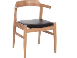 ΠΟΛΥΘΡΟΝΑ CERSEI HM9946.01 RUBBERWOOD ΣΕ LIGHT OAK & PU ΣΕ ΜΑΥΡΟ 57x53x72Υεκ (σετ 2 τεμαχίων)