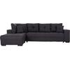 ΓΩΝΙΑΚΟΣ ΚΑΝΑΠΕΣ-ΚΡΕΒΑΤΙ ΜΕ ΑΠΟΘ.ΧΩΡΟ TRENDSTON HM3302.01L ΓΚΡΙ ΥΦΑΣΜΑ 298x177x95Υεκ