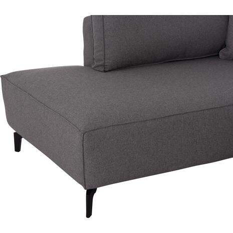 ΓΩΝΙΑΚΟΣ ΚΑΝΑΠΕΣ-ΚΡΕΒΑΤΙ ΜΕ ΑΠΟΘ.ΧΩΡΟ SAFFIRA HM3303.01L ΓΚΡΙ ΥΦΑΣΜΑ 270x195x100Υεκ.