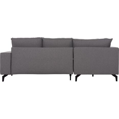 ΓΩΝΙΑΚΟΣ ΚΑΝΑΠΕΣ-ΚΡΕΒΑΤΙ ΜΕ ΑΠΟΘ.ΧΩΡΟ SAFFIRA HM3303.01L ΓΚΡΙ ΥΦΑΣΜΑ 270x195x100Υεκ.