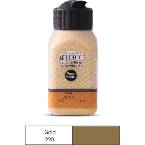 Χρώμα για Γυαλί/Κεραμικό Artdeco Enamel 75ml Gold 990