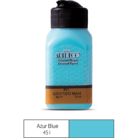 Χρώμα για Γυαλί/Κεραμικό Artdeco Enamel 75ml Azure Blue 451