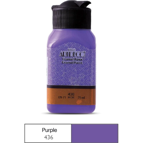 Χρώμα για Γυαλί/Κεραμικό Artdeco Enamel 75ml Purple 436