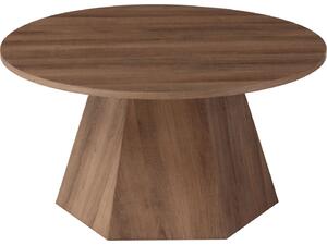 ΤΡΑΠΕΖΙ ΣΑΛΟΝΙΟΥ CARPEN HM18269 MDF ΜΕ ΕΠΕΝΔΥΣΗ PAPERWOOD Φ80x45Υεκ.
