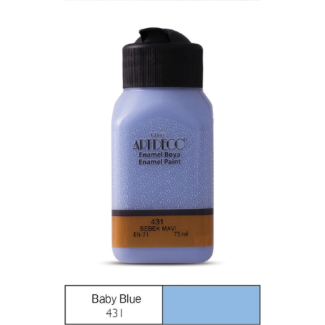 Χρώμα για Γυαλί/Κεραμικό Artdeco Enamel 75ml Baby Blue 431