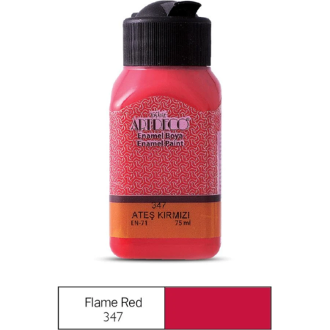 Χρώμα για Γυαλί/Κεραμικό Artdeco Enamel 75ml Flame Red 347