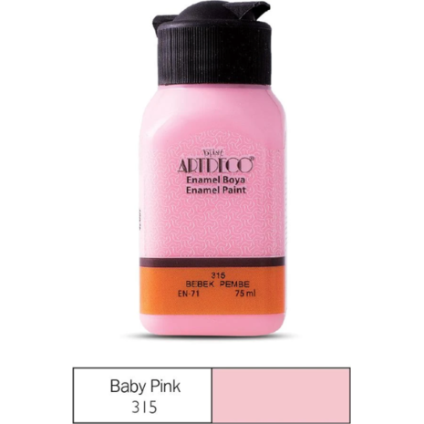 Χρώμα για Γυαλί/Κεραμικό Artdeco Enamel 75ml Baby Pink 315