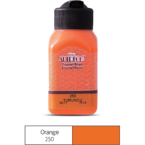Χρώμα για Γυαλί/Κεραμικό Artdeco Enamel 75ml Orange 250