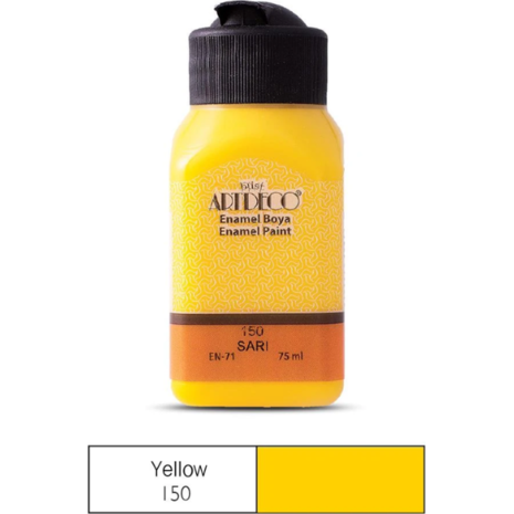 Χρώμα για Γυαλί/Κεραμικό Artdeco Enamel 75ml Yellow 150