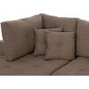 ΓΩΝΙΑΚΟΣ ΚΑΝΑΠΕΣ-ΚΡΕΒΑΤΙ ΜΕ ΑΠΟΘ.ΧΩΡΟ TRENDSTON HM3302.03L ΜΠΕΖ ΥΦΑΣΜΑ 298x177x95Υεκ