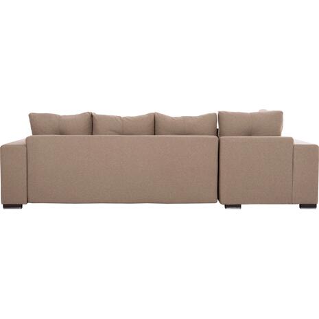 ΓΩΝΙΑΚΟΣ ΚΑΝΑΠΕΣ-ΚΡΕΒΑΤΙ ΜΕ ΑΠΟΘ.ΧΩΡΟ TRENDSTON HM3302.03L ΜΠΕΖ ΥΦΑΣΜΑ 298x177x95Υεκ