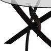 ΣΕΤ ΤΡΑΠΕΖΑΡΙΑΣ 5ΤΜΧ LADY HM21199.01 ΓΥΑΛΙ--ΜΕΤΑΛΛΟ ΣΕ ΜΑΥΡΟ & ΒΕΛΟΥΔΟ ΓΚΡΙ