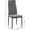ΣΕΤ ΤΡΑΠΕΖΑΡΙΑΣ 5ΤΜΧ LADY HM21199.01 ΓΥΑΛΙ--ΜΕΤΑΛΛΟ ΣΕ ΜΑΥΡΟ & ΒΕΛΟΥΔΟ ΓΚΡΙ