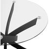 ΣΕΤ ΤΡΑΠΕΖΑΡΙΑΣ 5ΤΜΧ LADY HM21199.01 ΓΥΑΛΙ--ΜΕΤΑΛΛΟ ΣΕ ΜΑΥΡΟ & ΒΕΛΟΥΔΟ ΓΚΡΙ