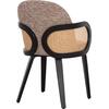 ΠΟΛΥΘΡΟΝΑ ΤΡΑΠΕΖΑΡΙΑΣ BECKER HM18246.03 PLYWOOD ΜΑΥΡΟ--ΚΑΦΕ ΥΦΑΣΜΑ 54x62x79Υεκ. (σετ 2 τεμαχίων)