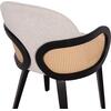 ΠΟΛΥΘΡΟΝΑ ΤΡΑΠΕΖΑΡΙΑΣ BECKER HM18246.02 PLYWOOD ΜΑΥΡΟ--ΕΚΡΟΥ ΥΦΑΣΜΑ 54x62x79Υεκ. (σετ 2 τεμαχίων)
