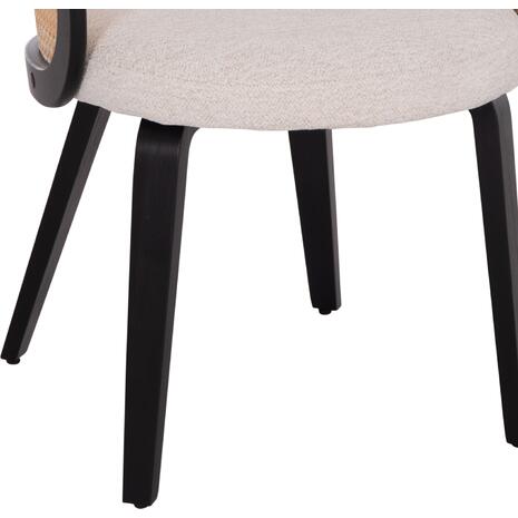ΠΟΛΥΘΡΟΝΑ ΤΡΑΠΕΖΑΡΙΑΣ BECKER HM18246.02 PLYWOOD ΜΑΥΡΟ--ΕΚΡΟΥ ΥΦΑΣΜΑ 54x62x79Υεκ. (σετ 2 τεμαχίων)