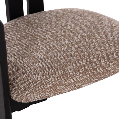 ΠΟΛΥΘΡΟΝΑ ΤΡΑΠΕΖΑΡΙΑΣ KALL HM18247.02 ΚΑΦΕ ΥΦΑΣΜΑ--PLYWOOD ΣΕ ΜΑΥΡΟ 56x45x73Υεκ (σετ 2 τεμαχίων)
