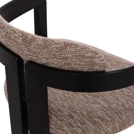 ΠΟΛΥΘΡΟΝΑ ΤΡΑΠΕΖΑΡΙΑΣ KALL HM18247.02 ΚΑΦΕ ΥΦΑΣΜΑ--PLYWOOD ΣΕ ΜΑΥΡΟ 56x45x73Υεκ (σετ 2 τεμαχίων)