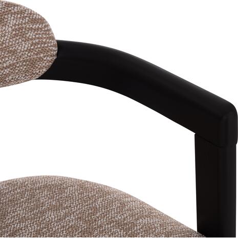 ΠΟΛΥΘΡΟΝΑ ΤΡΑΠΕΖΑΡΙΑΣ KALL HM18247.02 ΚΑΦΕ ΥΦΑΣΜΑ--PLYWOOD ΣΕ ΜΑΥΡΟ 56x45x73Υεκ (σετ 2 τεμαχίων)