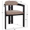ΠΟΛΥΘΡΟΝΑ ΤΡΑΠΕΖΑΡΙΑΣ KALL HM18247.02 ΚΑΦΕ ΥΦΑΣΜΑ--PLYWOOD ΣΕ ΜΑΥΡΟ 56x45x73Υεκ (σετ 2 τεμαχίων)