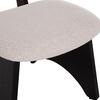 ΚΑΡΕΚΛΑ ΤΡΑΠΕΖΑΡΙΑΣ BELLISI HM18248.02 ΕΚΡΟΥ ΥΦΑΣΜΑ-PLYWOOD ΣΕ ΜΑΥΡΟ 53x56x78Υεκ. (σετ 2 τεμαχίων)