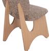 ΚΑΡΕΚΛΑ ΤΡΑΠΕΖΑΡΙΑΣ BELLISI HM18248.01 ΚΑΦΕ ΥΦΑΣΜΑ-PLYWOOD ΧΡΩΜΑ ΔΡΥΟΣ 53x56x78Υεκ. (σετ 2 τεμαχίων)