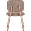 ΚΑΡΕΚΛΑ ΤΡΑΠΕΖΑΡΙΑΣ BELLISI HM18248.01 ΚΑΦΕ ΥΦΑΣΜΑ-PLYWOOD ΧΡΩΜΑ ΔΡΥΟΣ 53x56x78Υεκ. (σετ 2 τεμαχίων)