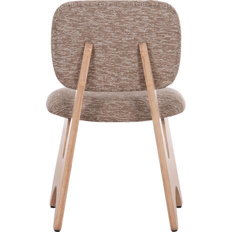 ΚΑΡΕΚΛΑ ΤΡΑΠΕΖΑΡΙΑΣ BELLISI HM18248.01 ΚΑΦΕ ΥΦΑΣΜΑ-PLYWOOD ΧΡΩΜΑ ΔΡΥΟΣ 53x56x78Υεκ. (σετ 2 τεμαχίων)