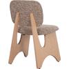 ΚΑΡΕΚΛΑ ΤΡΑΠΕΖΑΡΙΑΣ BELLISI HM18248.01 ΚΑΦΕ ΥΦΑΣΜΑ-PLYWOOD ΧΡΩΜΑ ΔΡΥΟΣ 53x56x78Υεκ. (σετ 2 τεμαχίων)
